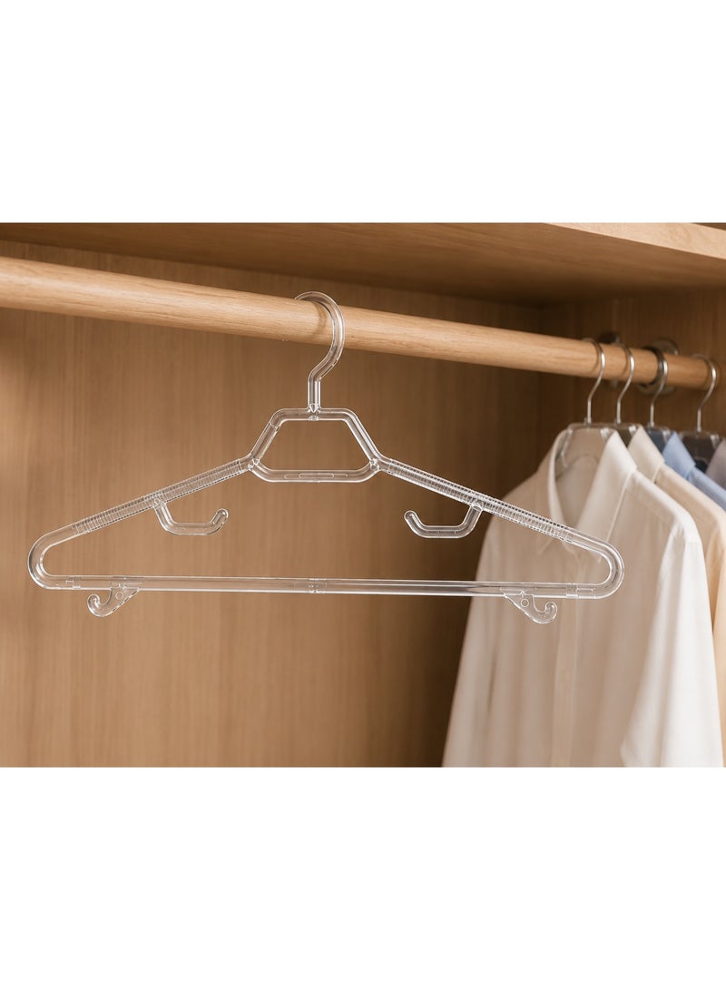 favilla Clear Acrylic Hanger Set - 9 Pieces for Clothes - - Code 683 - Non-slip, Durable and Heavy Duty - Image 5