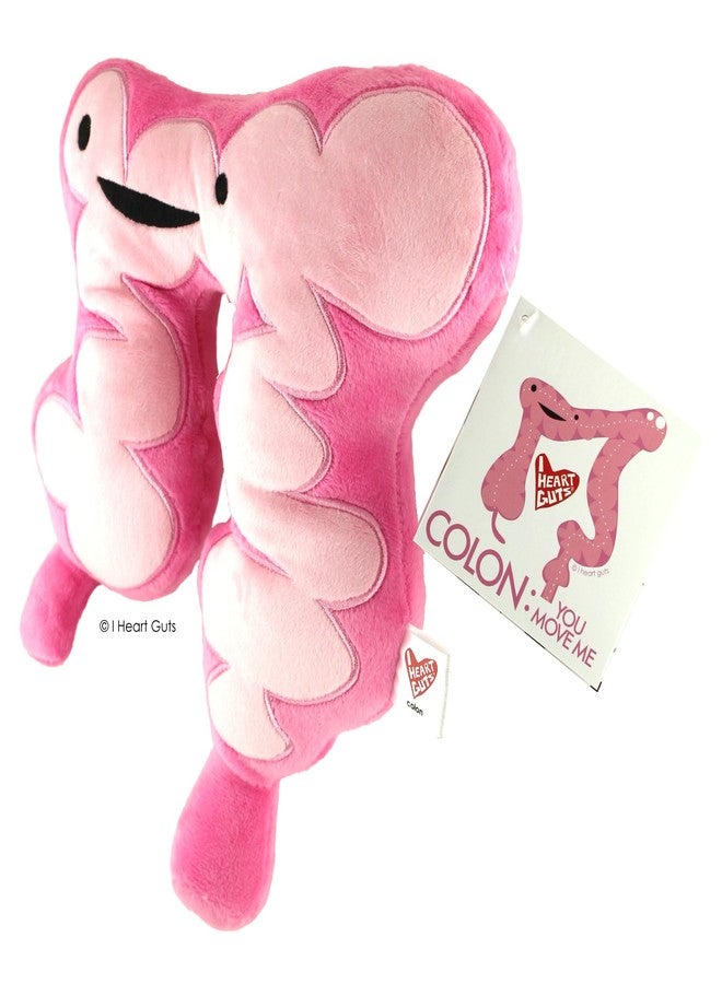 I Heart Guts Colon Plush - You Move Me - 11" Gift for Surgery Recovery, Get Well, Cancer Support, Funny,IBS, IBD, Colitis - Image 3