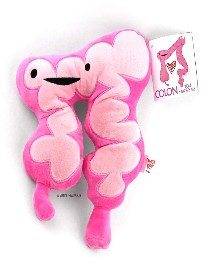 I Heart Guts Colon Plush - You Move Me - 11" Gift for Surgery Recovery, Get Well, Cancer Support, Funny,IBS, IBD, Colitis - Image 2