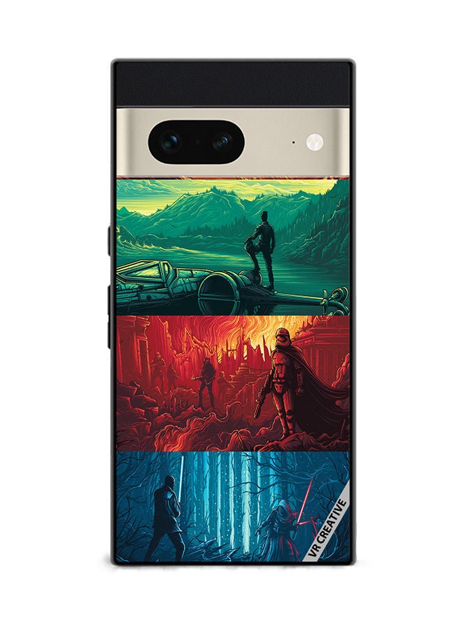 VR CREATIVE Protective Case Cover For Google Pixel 7 Phases Of Life Design Multicolour - Image 1