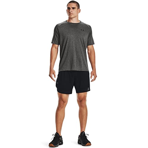 Under Armour Men's Tech 2.0 Short-Sleeve T-Shirt, Carbon Heather (090)/Black, X-Small - Image 4
