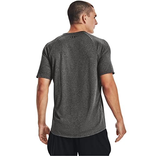 Under Armour Men's Tech 2.0 Short-Sleeve T-Shirt, Carbon Heather (090)/Black, X-Small - Image 3