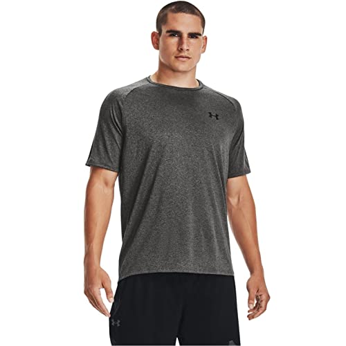 Under Armour Men's Tech 2.0 Short-Sleeve T-Shirt, Carbon Heather (090)/Black, X-Small - Image 2