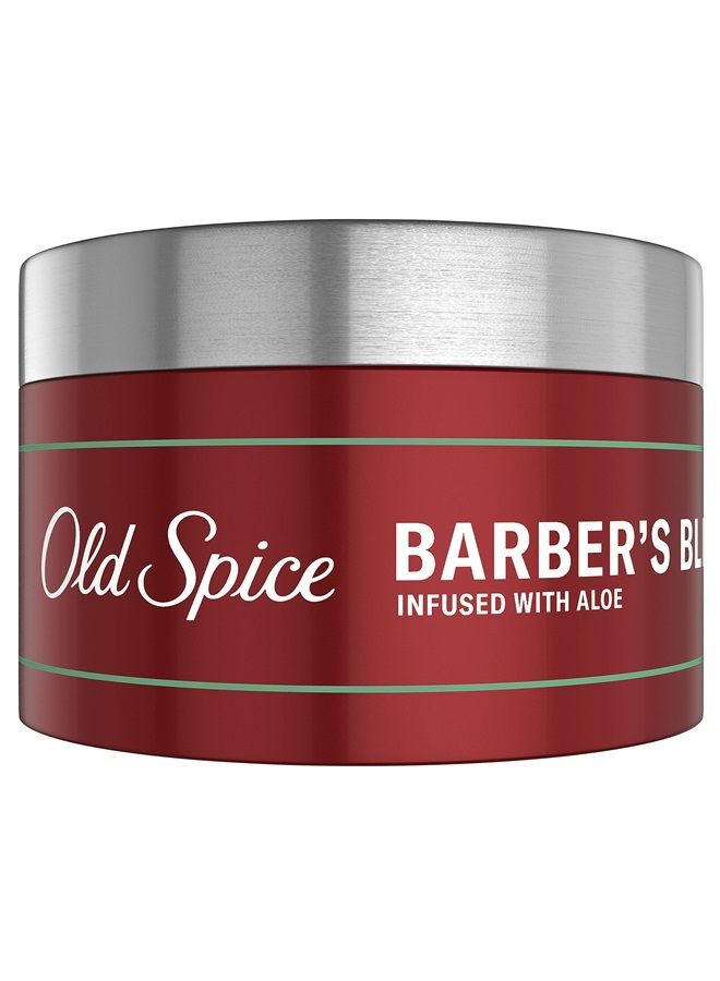 Old Spice كريم تصفيف الشعر للرجال، تثبيت منخفض-متوسط/لمعان منخفض، مزيج الحلاقين معزّز بالألوة، 3 أونصة