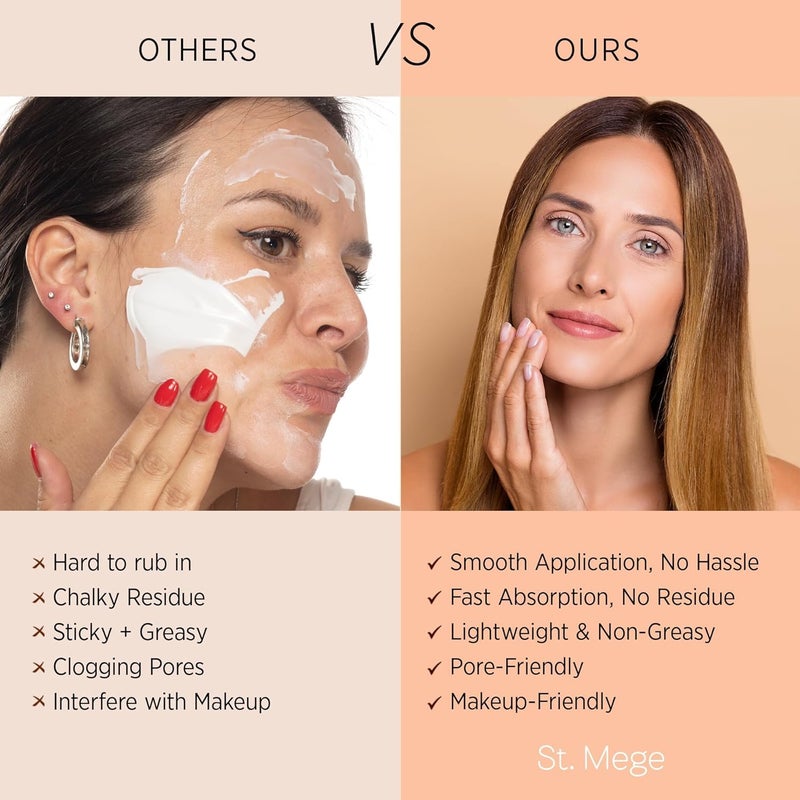 St. Mege Rice Korean Lightweight Sunscreen - Daily 50+ PA++++ Travel Size Sunscreen Lotion - Reef Safe, Asian Skincare Sunblock - Image 4