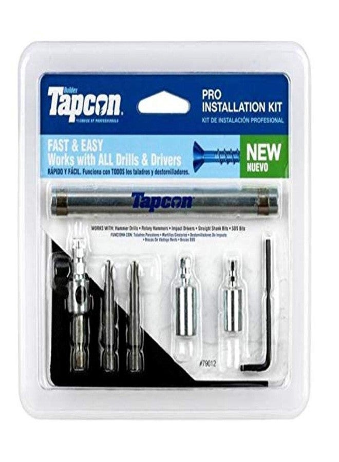 Tapcon 79013 Pro Installation Tool Kit with Star Bit for Concrete Anchors