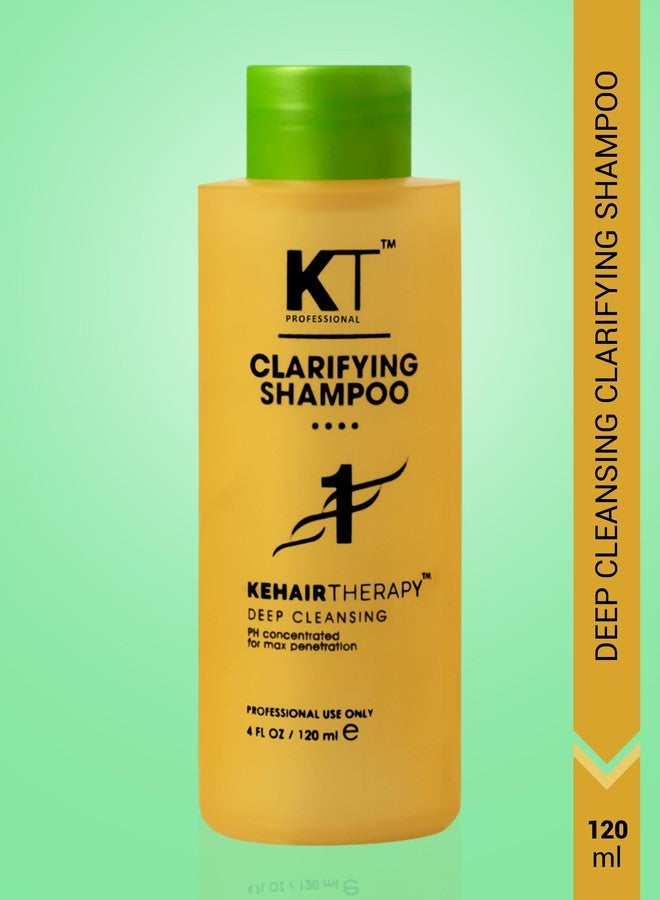 KT Professional Deep Cleansing Clarifying Shampoo | Remove Sebum Buildup, Detoxifies & Refreshes Scalp, Prepares Hair for Treatments | pH Balanced, Sulfate Free, Paraben Free | 120ml - Image 3