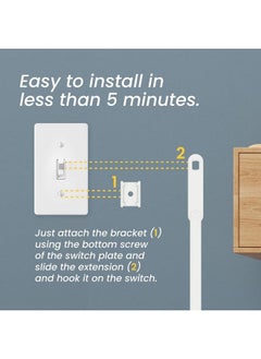 IMPRESA [3 Pack] Light Switch Extender For Kids With Easy Grab Loop Toddler Light Switch Extender For Potty Training Safe And Durable Light Switch For Toddlers Easy To Install Toddler Light Switch Cover  - Image 5