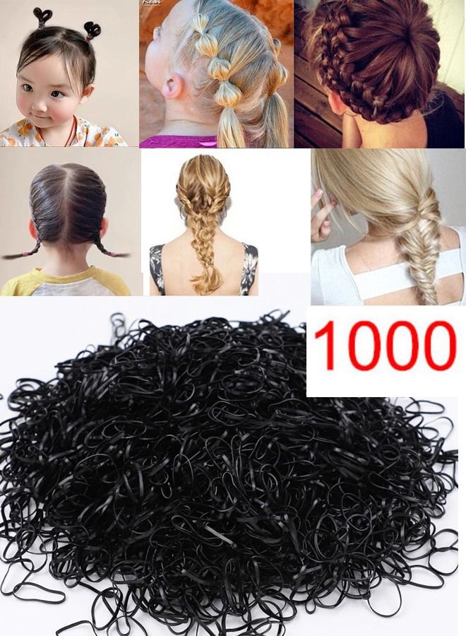 1000 Pieces-rubber haircuts to decorate and arrange hair suitable for children and women from gentle hair accessories - Image 1