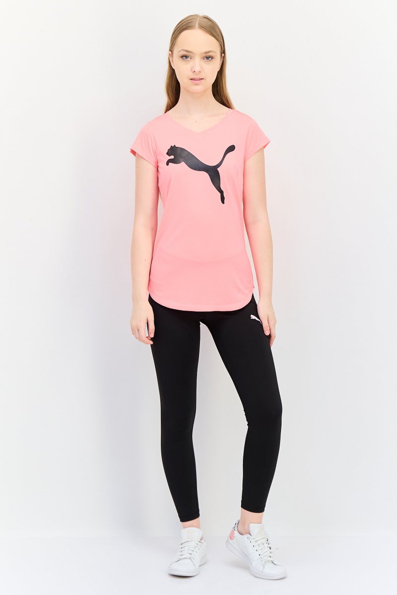 PUMA Women Slim Fit Short Sleeve Training Top, Bright Pink - Image 2