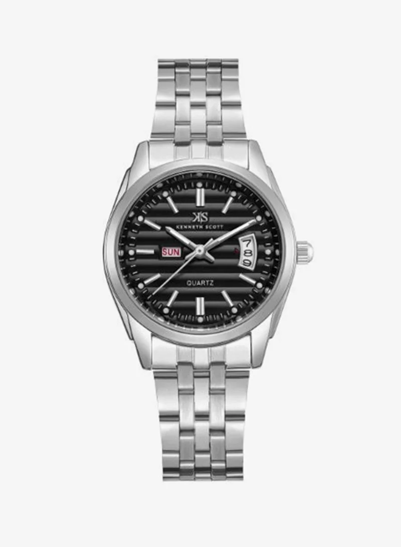 Kenneth Scott Women's Steel Analog Watch K23554-SBSB - 28 mm