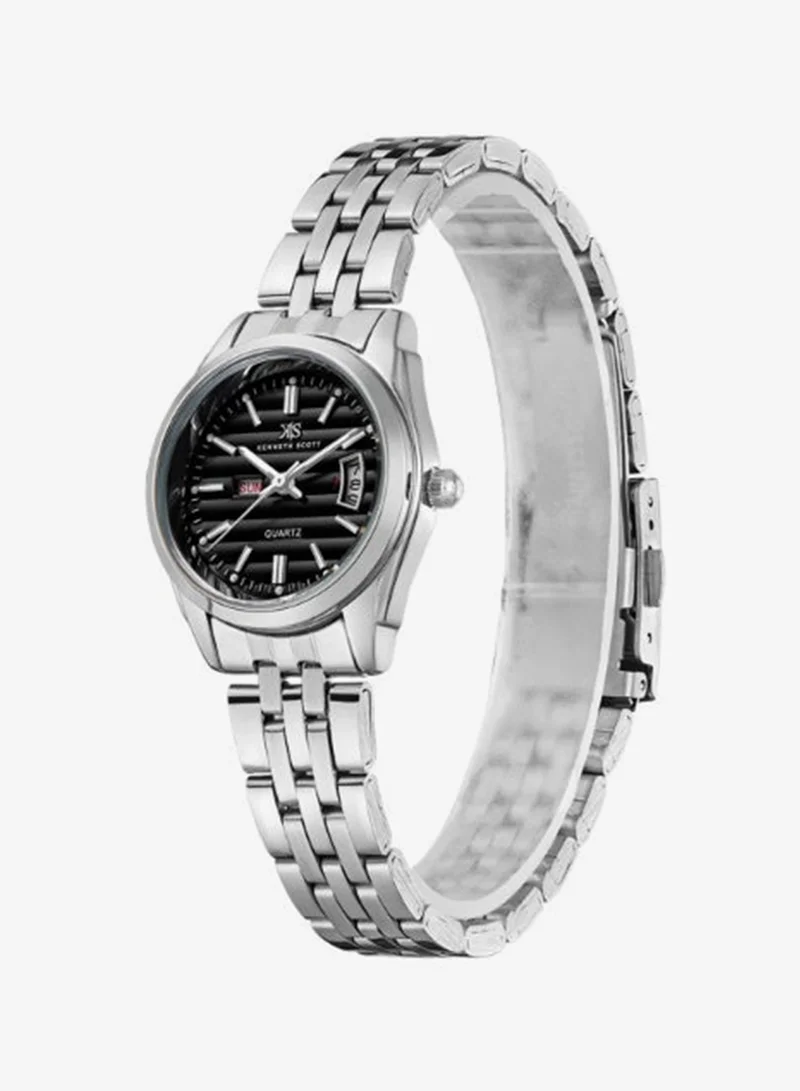 Kenneth Scott Women's Steel Analog Watch K23554-SBSB - 28 mm