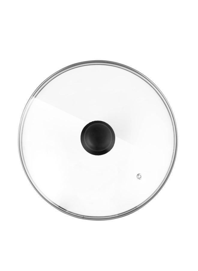 DELCASA 26 Cm Tempered Glass Lid With Bakelite Knob- DC2466 Dishwasher Safe  - Image 2