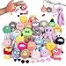 LiYiQ 30 Pcs Cute Plush Keychains Kawaii Keychain Bulk for Birthday Goodie Bags Pinata Toys Classroom Prizes Party Favors - Image 3