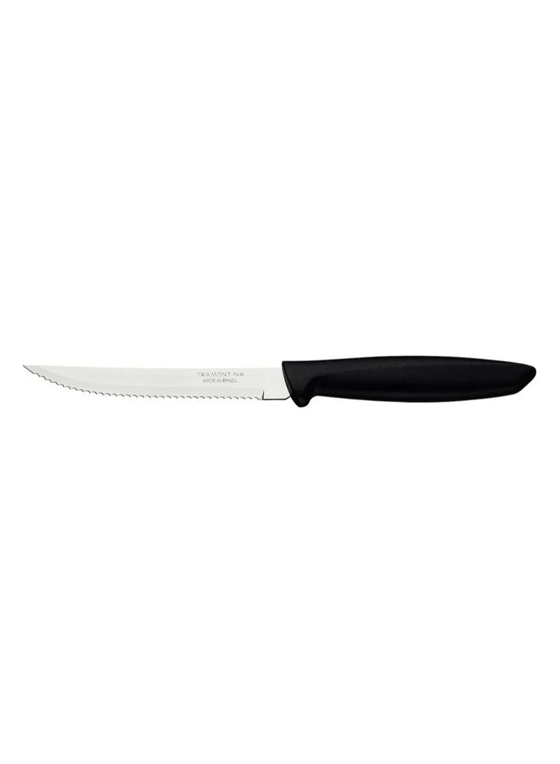 ترامونتينا Tramontina Plenus 5 Inches Steak and Fruit Knife with Stainless Steel Blade and Black Polypropylene Handle