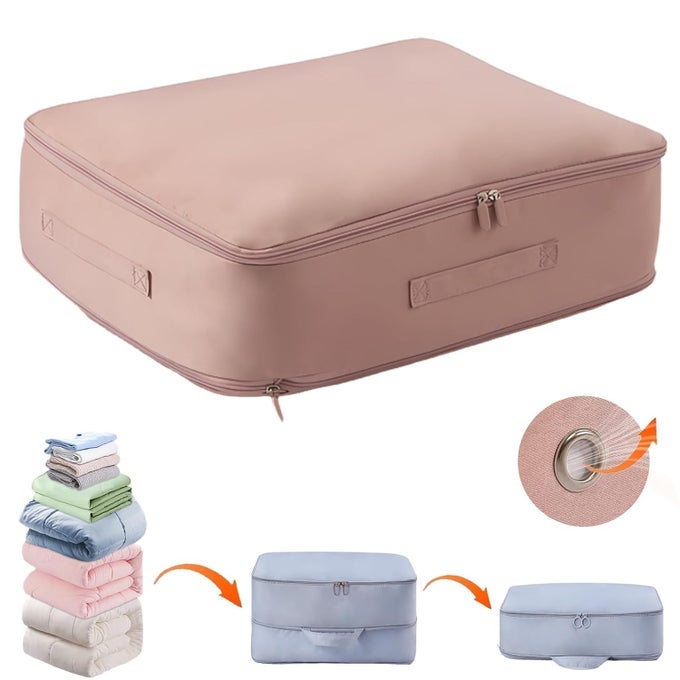 SAVING SELF COMPRESSION ORGANIZER QUILT STORAGE BAG FOR MOVING STORAGE BLUEHOME GARDEN HOUSEHOLD SUPPLIES CLEANING HOME ORGANIZATION COMPRESSION ORGANIZER BAG1 PCS