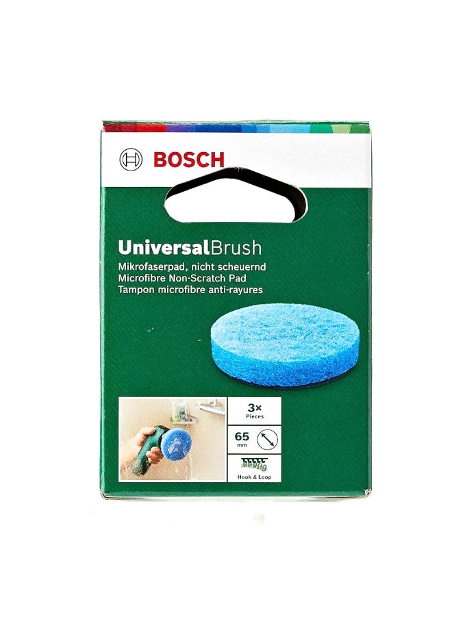 BOSCH Microfibre Non-Scratch Pad for Electric Cleaning Brush UniversalBrush - 3 Pcs/Carton  - Image 4
