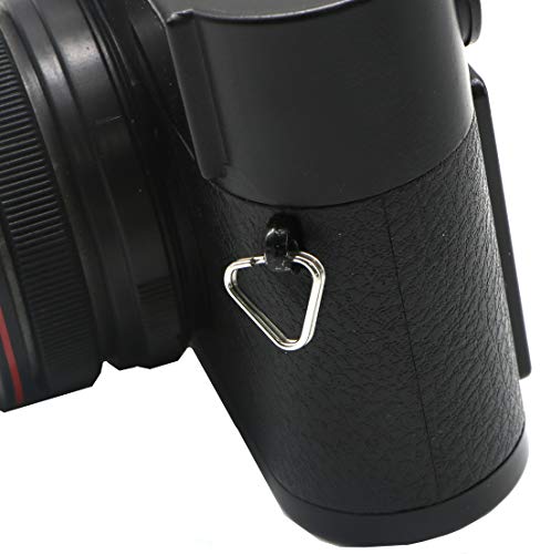 HITHUT 6pcs Camera Eyelet Ring Split Ring Lug Ring Triangle Strap Ring Hook for DSLR RF Mirrorless Camera (Stainless Steel) - Image 5