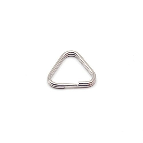 HITHUT 6pcs Camera Eyelet Ring Split Ring Lug Ring Triangle Strap Ring Hook for DSLR RF Mirrorless Camera (Stainless Steel) - Image 3
