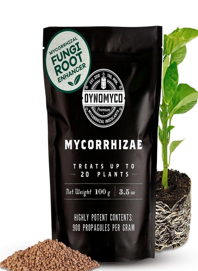 DYNOMYCO Mycorrhizal Inoculant - Plant Growth & Root Treatment - Concentrated Mycorrhiza Formula - Boosts Nutrient - Mycorrhizae Plant Food for Resilience, Root Strength & Fertilizer (100g / 3.5oz) - Image 1