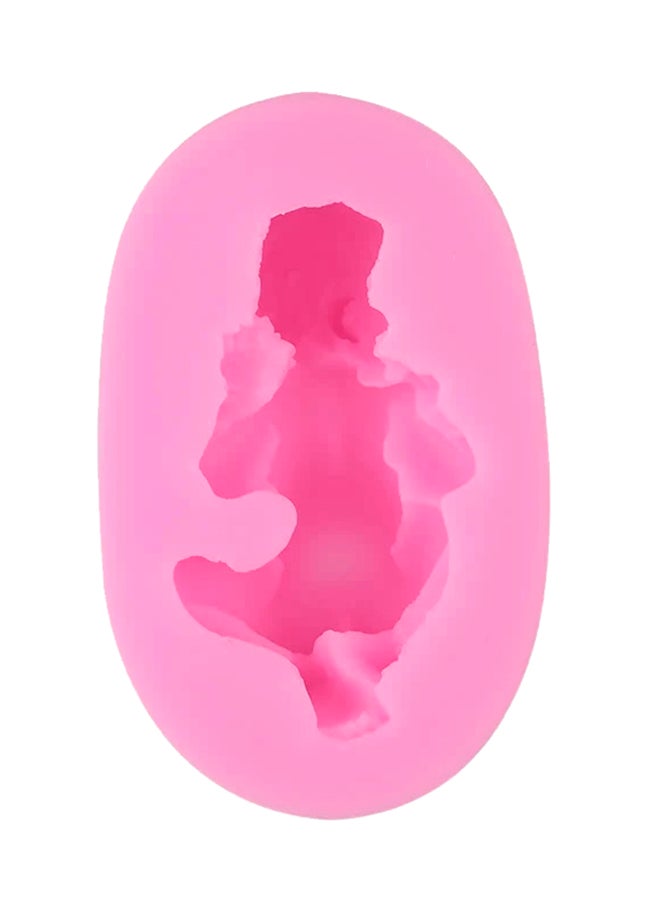 Alyashmac Sleeping Baby Shaped Silicone Cake Mold H18935 Pink 7.2 x 4.5 x 2.5cm