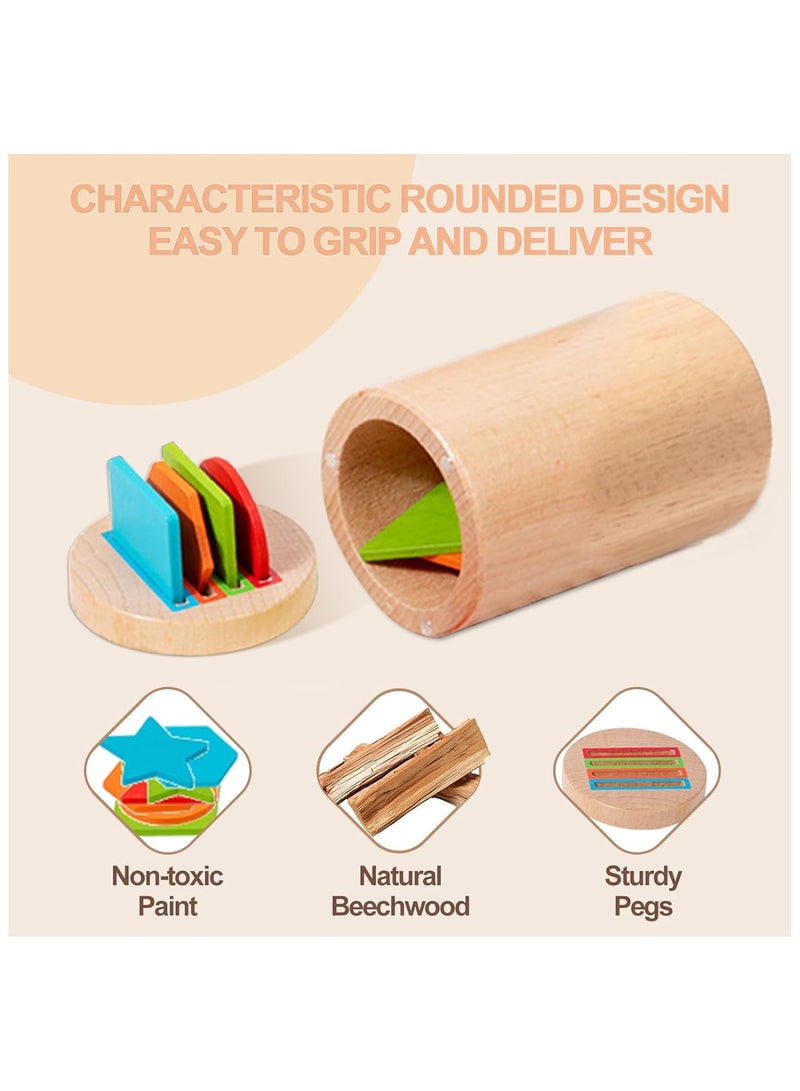 Soofam 3 in 1 Montessori Toys for 1 2 3 Year Old,Wooden Color Sorting Learning Toys for Toddlers,Fine Motor Skills,Preschool Learning Educational Matching Games,Sensory for Toddlers 1-3 - Image 3