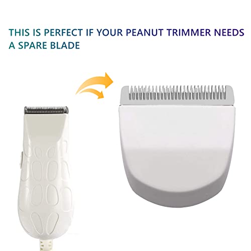 AIJALY 2 Pack Professional Peanut ClipperTrimmer Snap On Replacement Blades 2068300 Compatible with Wahl Peanut Hair ClipperTrimmer White - Image 5