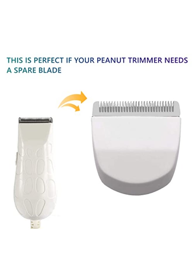 AIJALY 2 Pack Professional Peanut ClipperTrimmer Snap On Replacement Blades 2068300 Compatible with Wahl Peanut Hair ClipperTrimmer White - Image 4