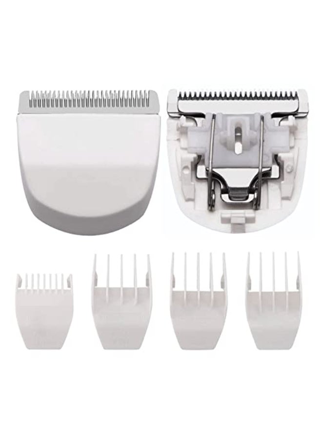 AIJALY 2 Pack Professional Peanut ClipperTrimmer Snap On Replacement Blades 2068300 Compatible with Wahl Peanut Hair ClipperTrimmer White - Image 1