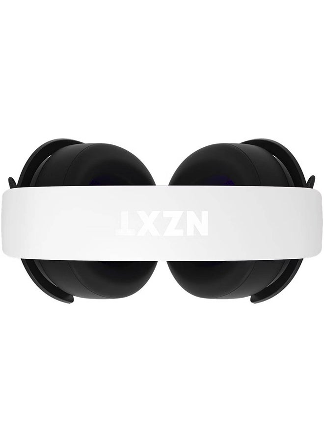 NZXT Relay Wired PC Gaming Headset, 40mm Drivers, Hi-Res Audio Certified, DTS Headphone, 7.1 Surround Sound, Lightweight & Comfortable Design, Detachable Microphone, White - Image 2