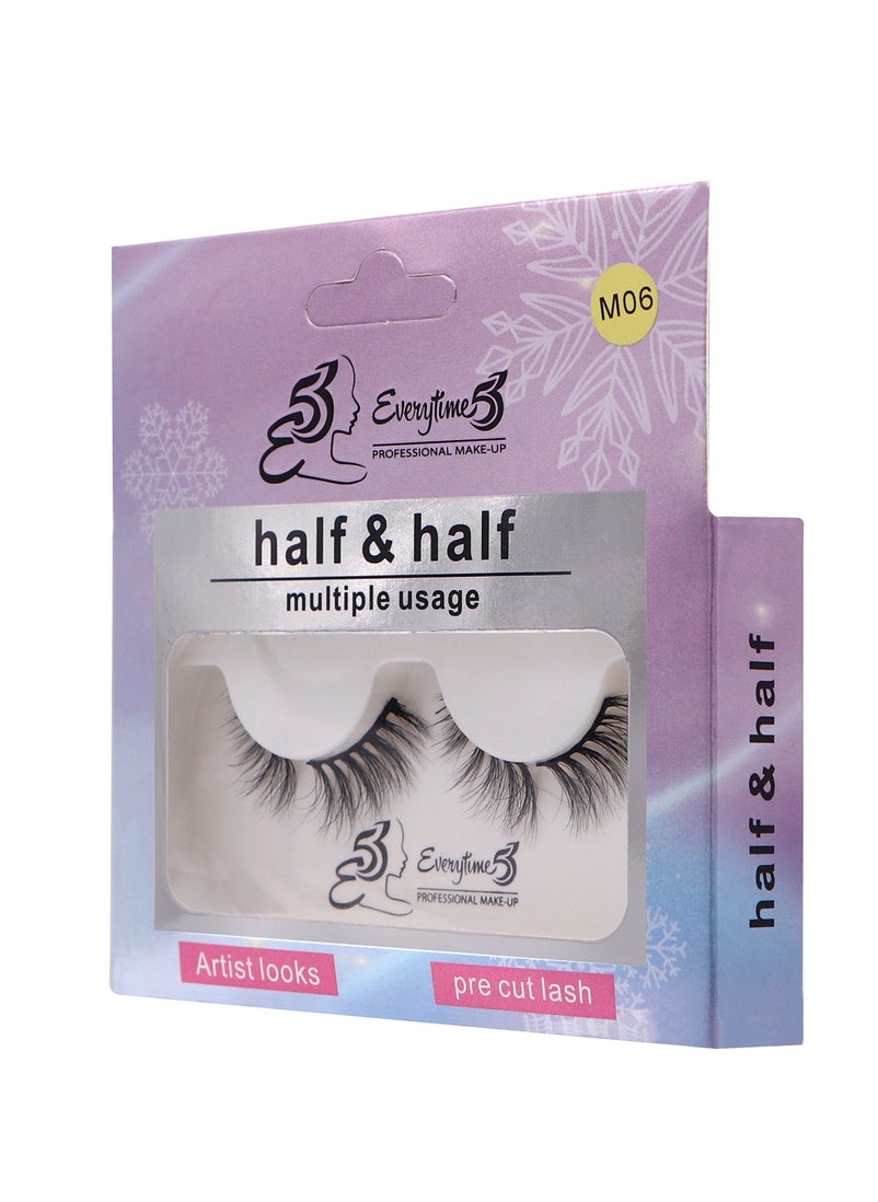 Everytime53 Everytime53 Women's Half & Half Eye Lashes - M06  - Image 2