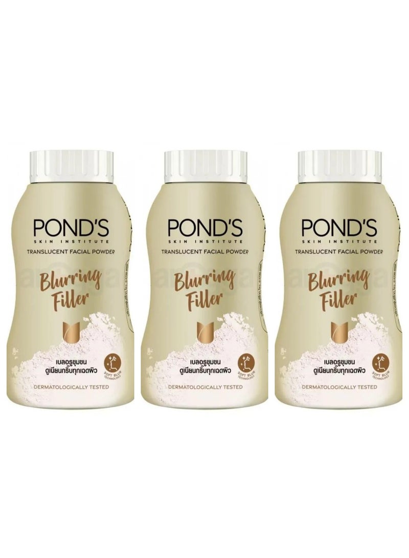 بوندس بودرة وجه شفافة لتنعيم البشرة، 45 غرام، 3 قطع