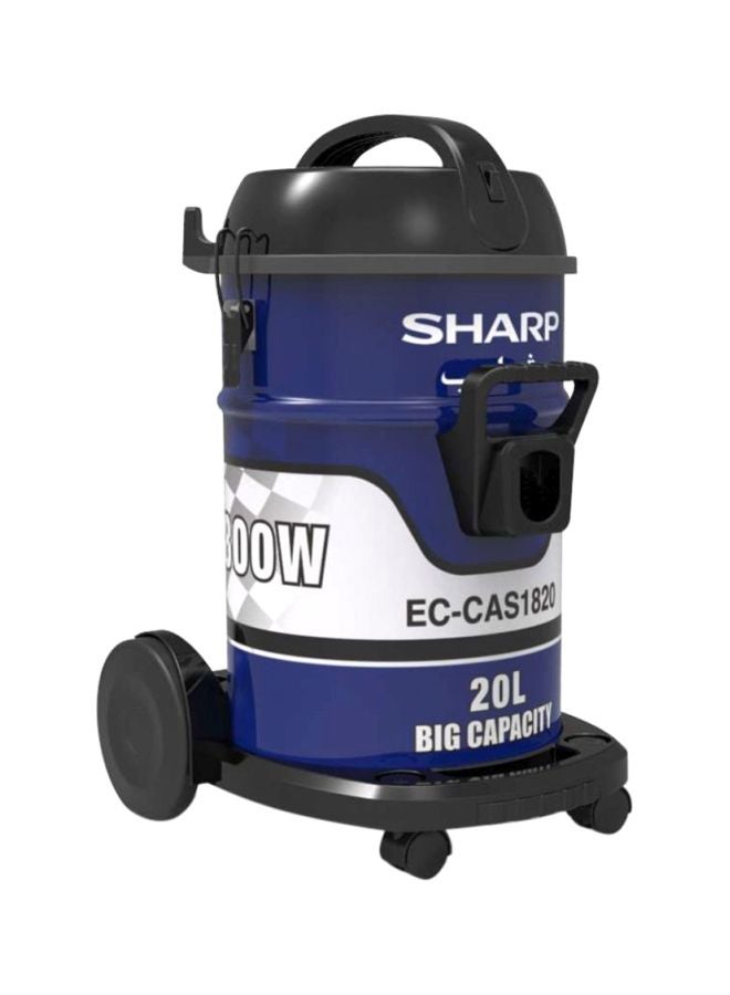 SHARP Vacuum Cleaner Drum – 20L 20 L 1800 W EC-CAS1820-Z Blue/White/Black - Image 1