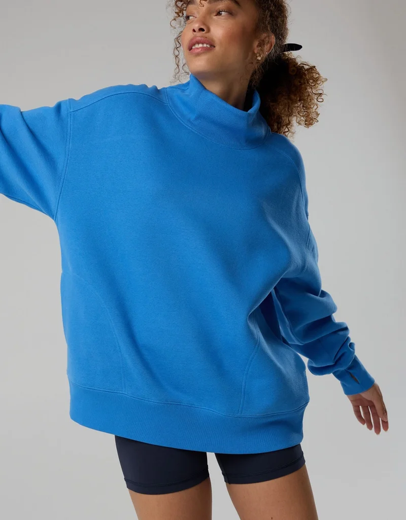 Aerie  OFFLINE By Aerie Cloud Fleece Oversized Mockneck Sweatshirt for Women | Best Price UAE