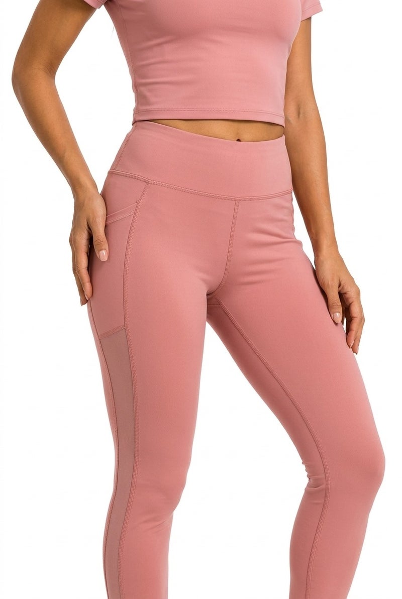 Moveletix Women's Training Leggings Pink Luxe Soft - Image 5