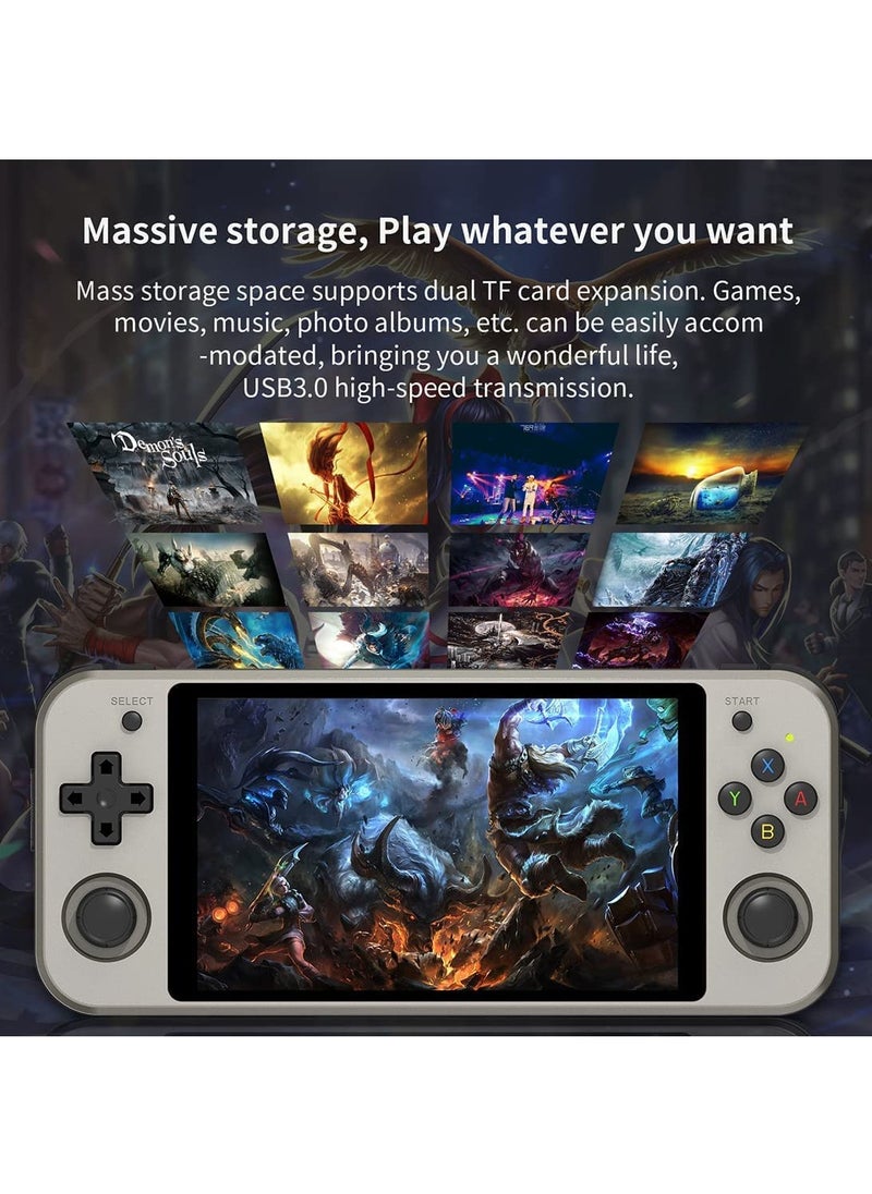 ANBERNIC  - RG552 Handheld Android/Linux Dual System Game Console, High-Speed EMMC 5.1, Built-in 6400 mAh Battery, 5.36-inch Touch Screen (16+128GB, 21000+ Games, Black) - Image 1