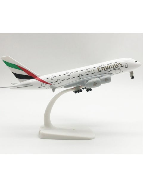 20CM alloy aircraft model Emirates Airbus A380 aircraft model suitable for aircraft enthusiasts as a gift