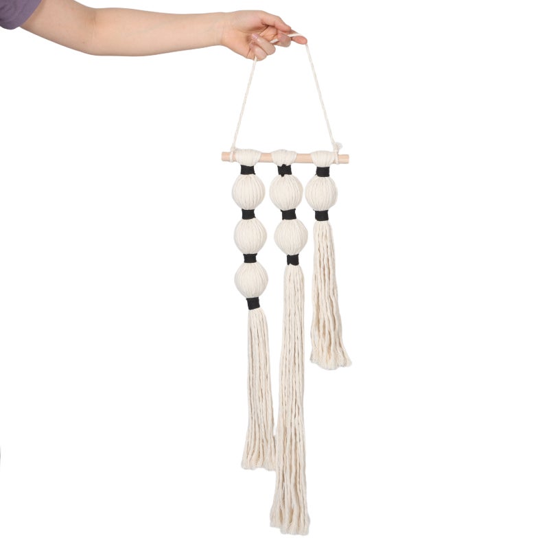 Macrame Wall Hanging: Boho Wall Art Decor - Macrame Tapestry Boho Decoration - Hanging Ornament For Nursery Bedroom Living Room - Image 4