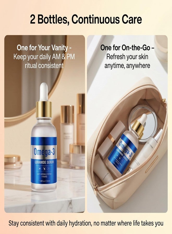 Grospe Omega-3 Ceramide Face Serum, Anti-Wrinkle Firming, 2-Pack 30ml - Image 5