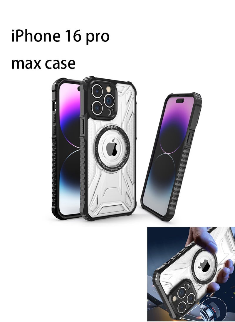 Generic - iPhone 16 Pro Max Cyberpunk Style Case Clear, Anti-Slip Texture, Extra Drop Protection, iPhone 16 Pro Max Case Slim Anti-Shock Protection Bumper, Anti-Scratch & Anti-Fingerprint - Image 1
