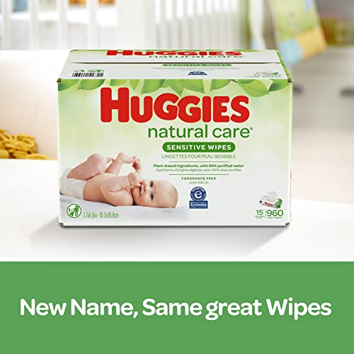 Huggies Bundle - 12 Pack of Natural Care Unscented Baby Travel Wipes 16ct. Each - Image 3