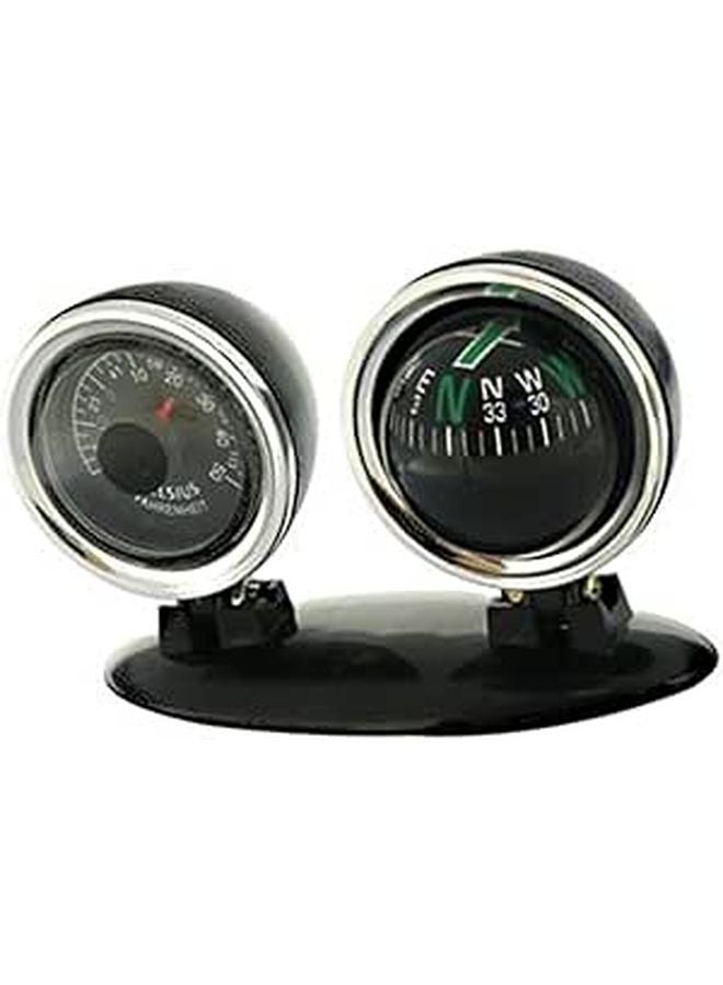 2 In 1 Car Dashboard Compass Inclinometer Navigation Tool For Offroad Truck Trailer - Image 1