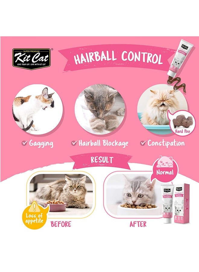 كيت كات جل هيربول للقطط والقطط الصغيرة - 120 جرام - Image 3