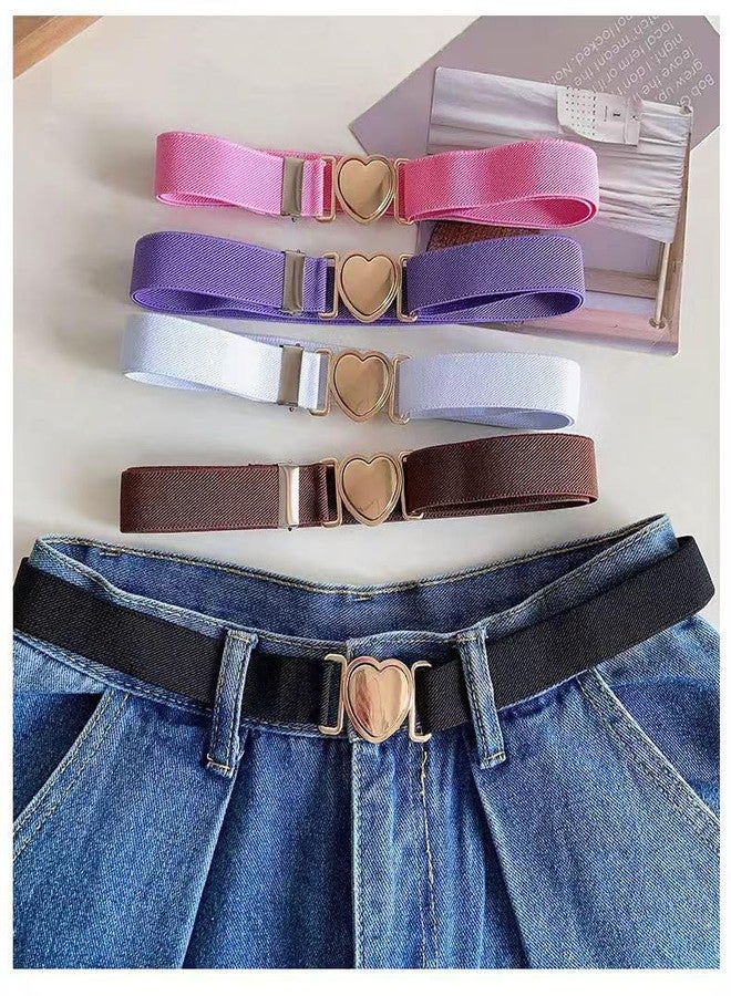 BYERUITE 1 Pack Elastic Belts for Kids, Adjustable Girls' Belts, Boys Girls Stretch Belt (Black) - Image 3
