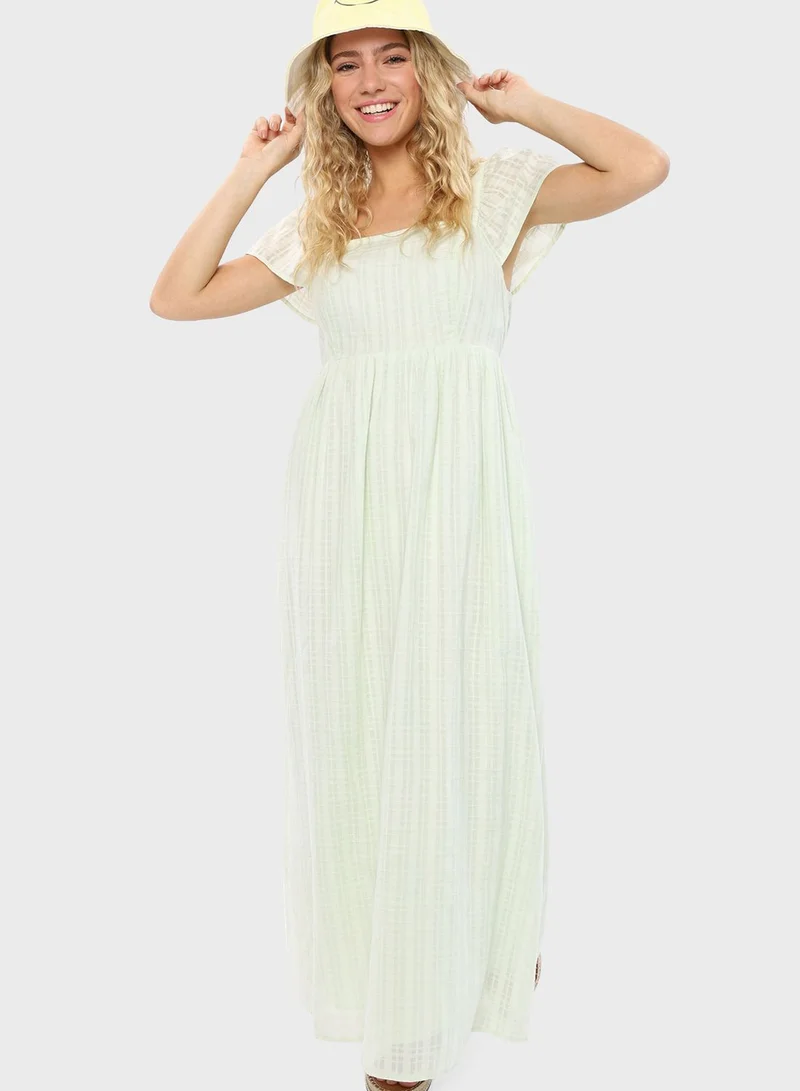 American Eagle Flute Sleeve Tiered Dress
