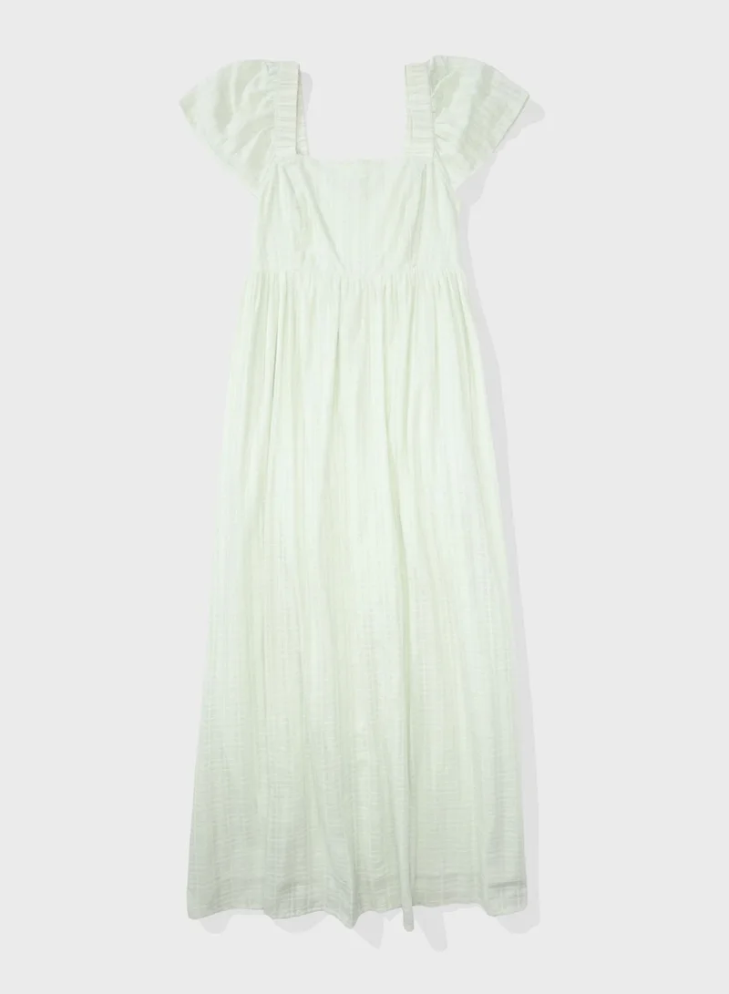 American Eagle Flute Sleeve Tiered Dress