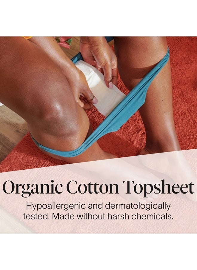 cora - Ultra Thin Organic Bladder Liners | Incontinence & Postpartum Pads for Women | Panty Liners for Bladder Leaks | Breathable Cotton (72 Long Liners) - Image 1