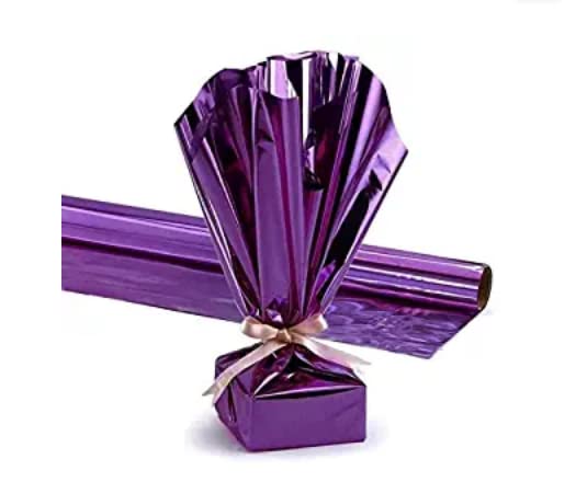 SUNBIRD ورق تغليف هدايا صن بيرد كرافت - عناصر موضوعية رائعة لعيد الميلاد، أعياد الميلاد، العطلات، حفلات استقبال المواليد - 10 أوراق هدايا مغلفة باللون الأرجواني - Image 1