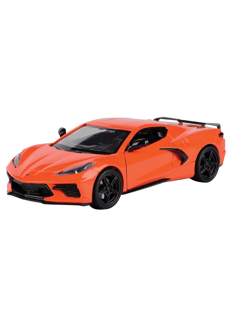Motor Max Die-Cast 1:24 2020 Chevy Corvette C8 – Orange Edition