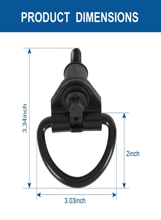 RALZAOTO Cargo D-Hooks Powder Coated Steel Compatible with 2015-2024 Ford Transit 150 250 350 Cargo Vans Tie Down Hook 6Pcs Replace BK21V550A74AD, V550A74-AD - Image 2